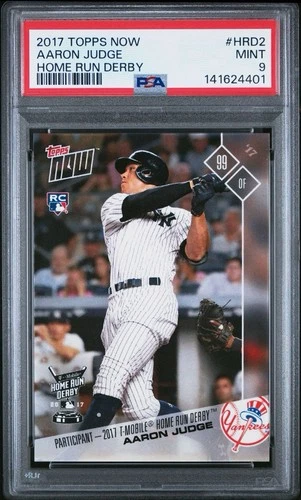 AARON JUDGE 2017 TOPPS NOW HOME RUN DERBY HRD2 📈 PSA 9 MINT 🔥 ROOKIE RC  /4039