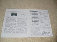 Ampex F-4460 Open Reel Review, 2 pgs, 1964, 2 pgs, Test