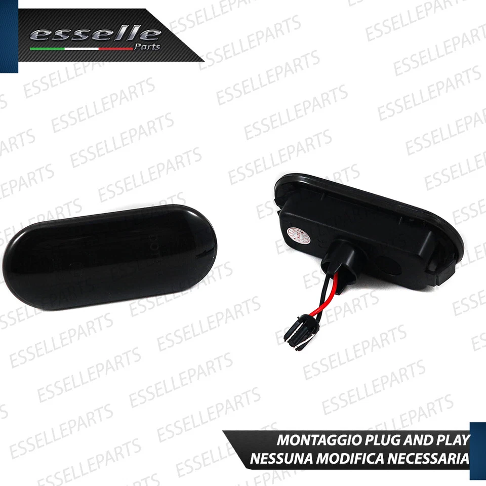 COPPIA FRECCE LATERALI FUME' PROGRESSIVE A LED VW CADDY DINAMICHE CANBUS - Immagine 4 di 4