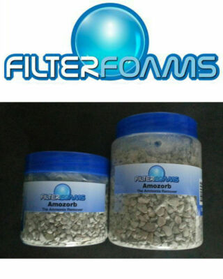 AMOZORB Ammoniakentferner Filtermedien 500g/1000g Zeolith Aquarium Fischtank NH3