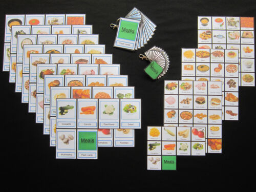 Tarjetas visuales de comidas diarias autismo/TDAH/PECS/ayuda visual no verbal/demencia/SEN - Imagen 2 de 35