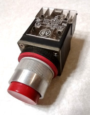 Allen-Bradley Panel Mount Push Button Switch, Red, Normally Closed