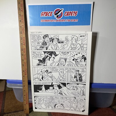 Original Comic Art Jughead #5 Page 21   A Lass From The Past  Butler Moore