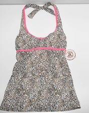 SO Swim Swimsuit Top Womens Size XS Juniors Tankini Leopard Spots New