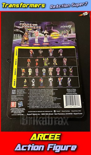 ReAction Super7 Transformers ARCEE Action Figure - New Sealed - Picture 3 of 3