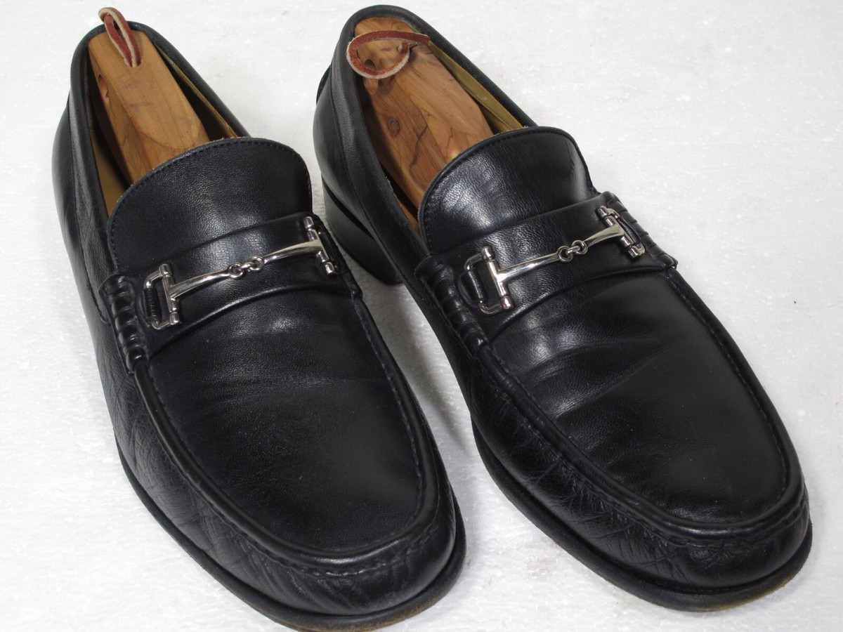 Bruno magli Black Leather Loafers with Horsebit Detail Ferraro Black – Bruno Magli main image 2