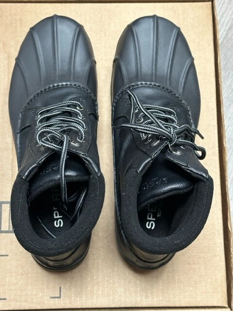 Sperry Men s Avenue Duck Rain Boot Black STS23428 Size 10.0 M eBay