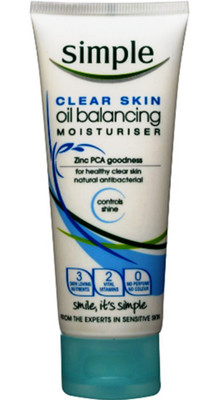 simple oil balancing moisturiser ingredients