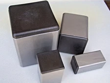 Plastic Insert Caps & Plugs the end of 2" Square Tube 1/4" wall