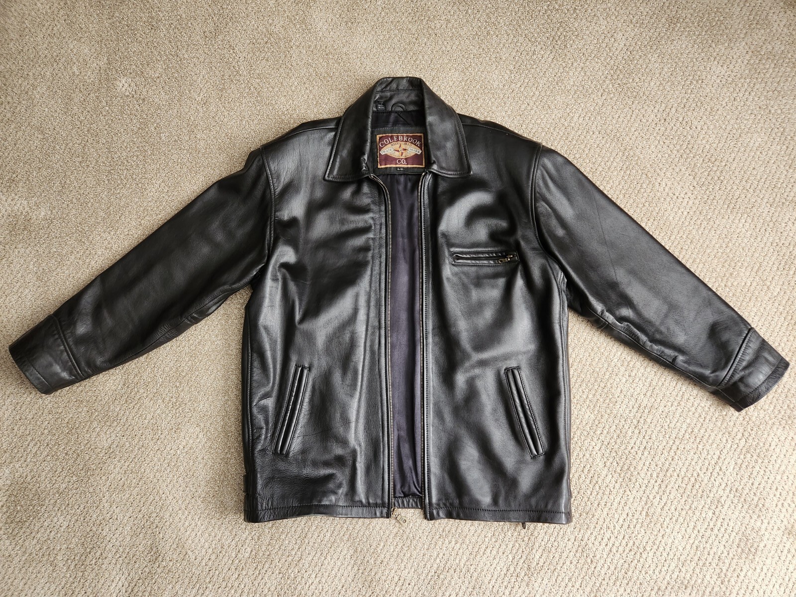 Colebrook Co. Authentic Classics Large Black Leat… - image 5