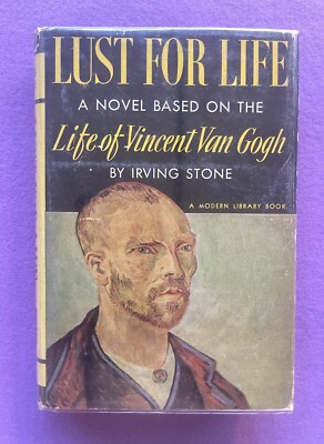 LUST FOR LIFE: Irving Stone - Vincent Van Gogh Painter Artist 1939 HC dust cover
