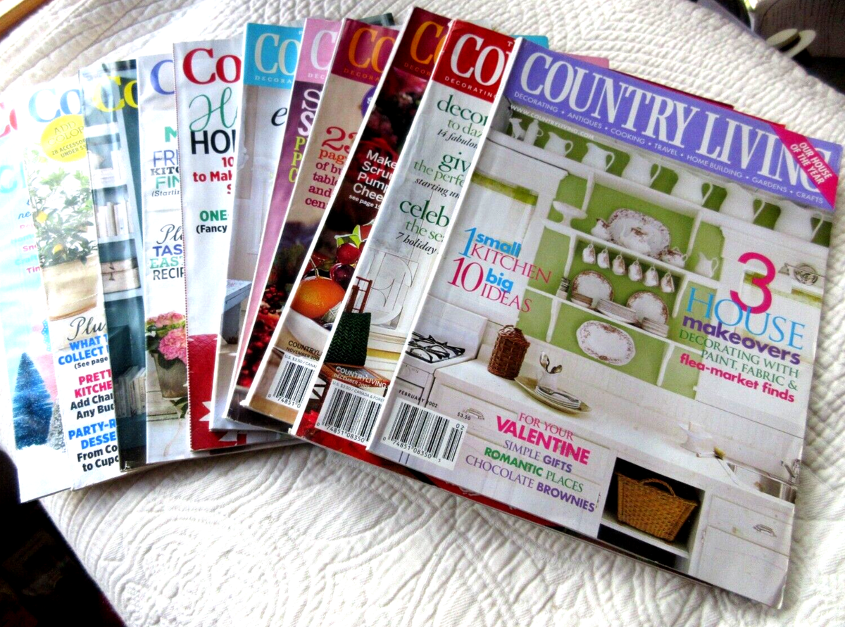 Country Living – Country Living COUNTRY LIVING X11 2002 TO 2021 DECOR COOKING CRAFTS GARDENS