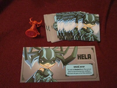 Hela -  Marvel United Kickstarter exclusive character unplayed w/ cards