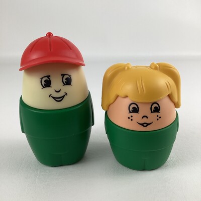 Step 2 Jumbo Chunky People Pretend Play Toddler Toy Figures Girl Boy Vintage