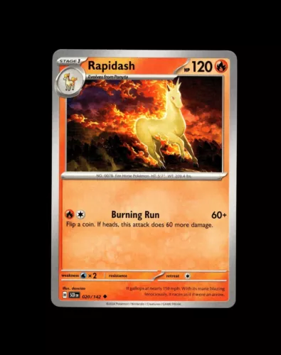 Ponyta Rapidash Galarian Pokemon Card! Holo/Reverse Holo Rare V Promo Cards!