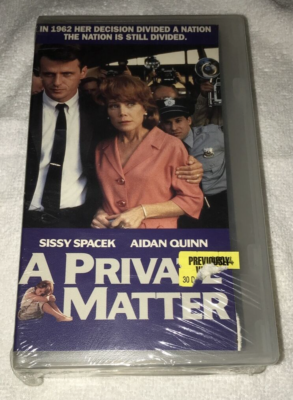 HBO Video A Private Matter VHS Movie Sissy Spacek Abortion 1960 