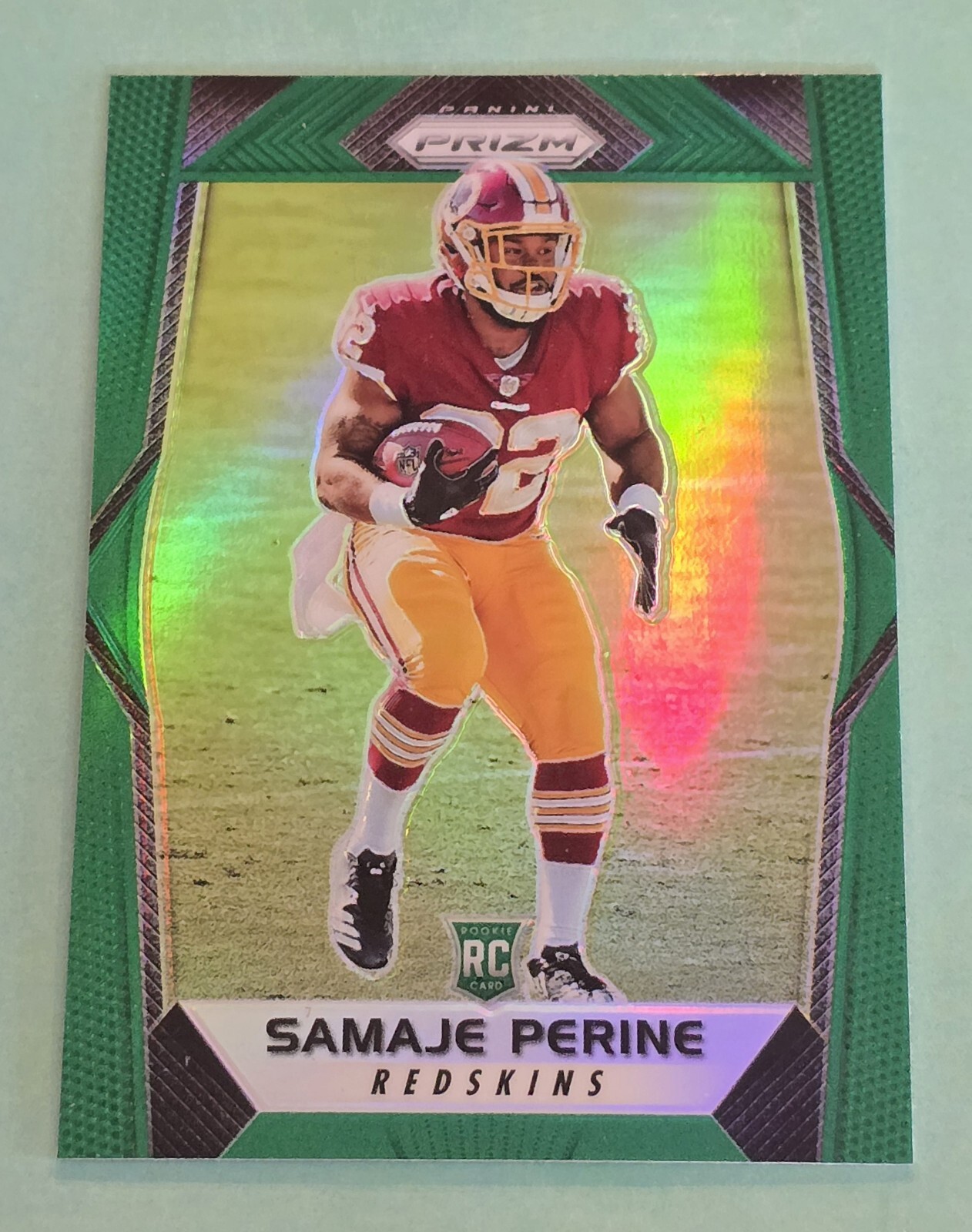 2017 Panini Prizm SAMAJE PERINE #255 Rookie RC Green Prizm Kansas City Chiefs