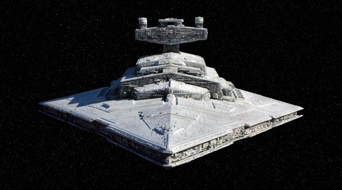 STAR WARS 1/2256 Star Destroyer Avenger and Lambda-Class Shuttle Resin Model Kit - Afbeelding 1 van 12