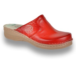 leather clog slippers