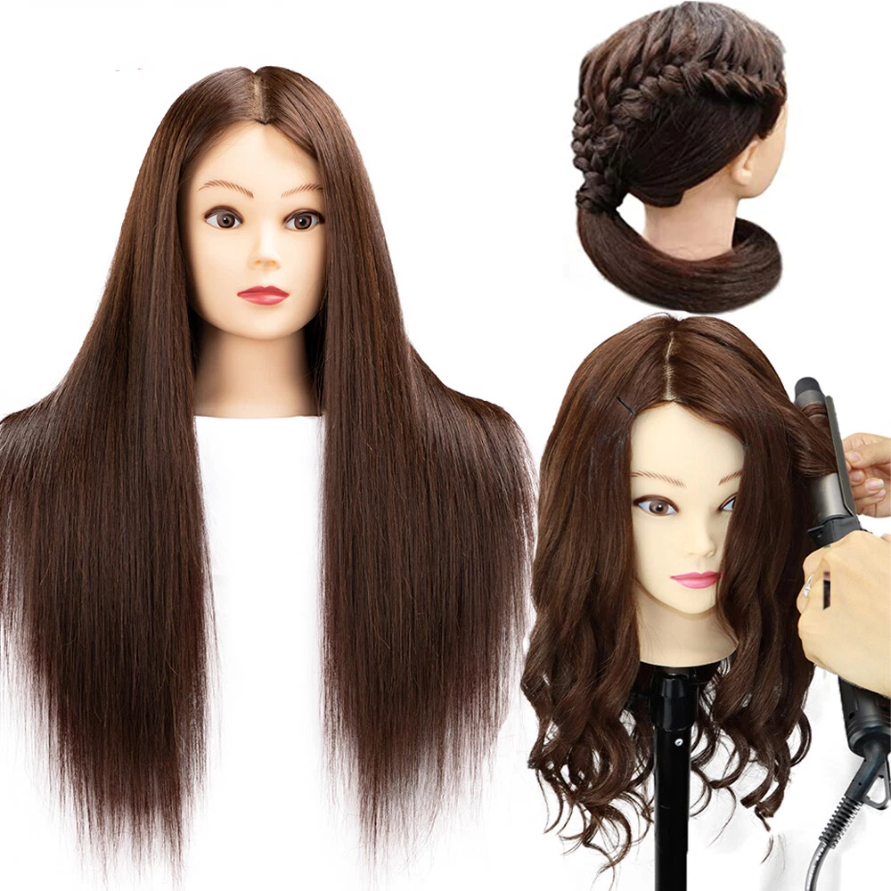 85% Real Human Hair Mannequin Head for Hairdressing Training Hairstyles  Practice