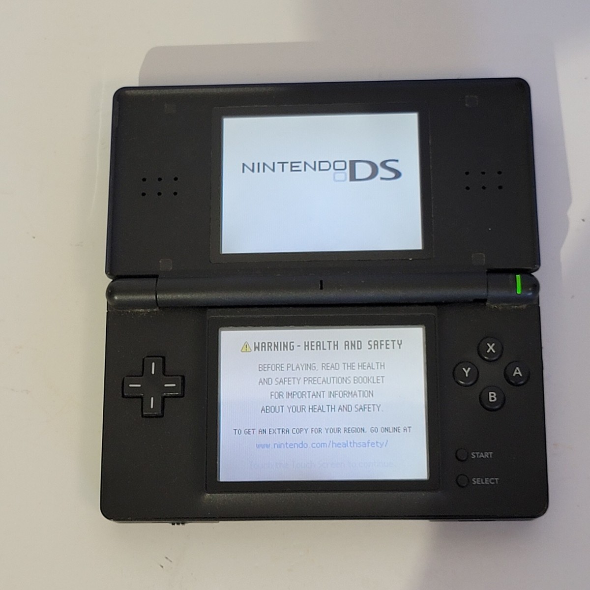 任天堂 DS ライト Nintendo DS Lite Blue Handheld System tested works floppy