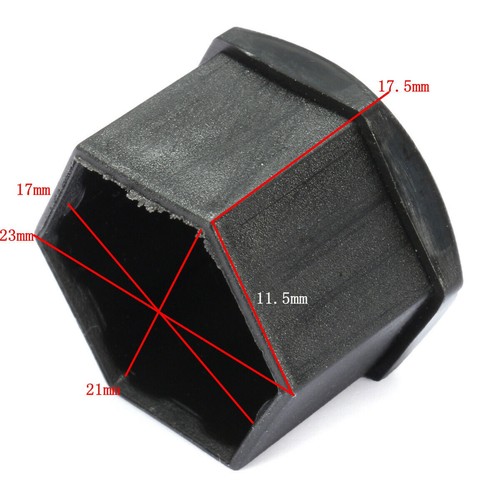 Noir 16 Capuchon Cache Écrou Boulon Roue Outill + 4 Clef Noir pour Audi A3 A4 A6 - Picture 6 of 9