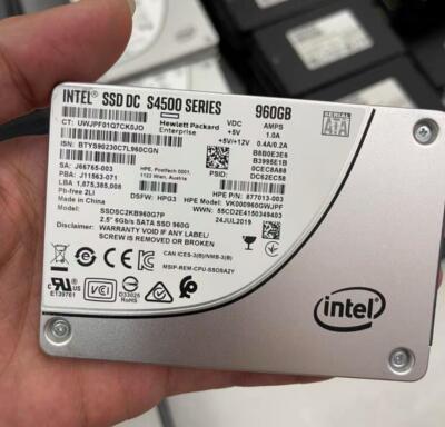 HP Intel S4500 960GB DC Series HPE SSD 2.5 SATA III SSDSC2KB960G7P SSD
