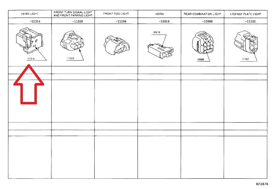 FITS: 06 - 18 TOYOTA YARIS HEADLIGHT PIGTAIL CONNECTOR OEM BRAND NEW - Image 4 of 4
