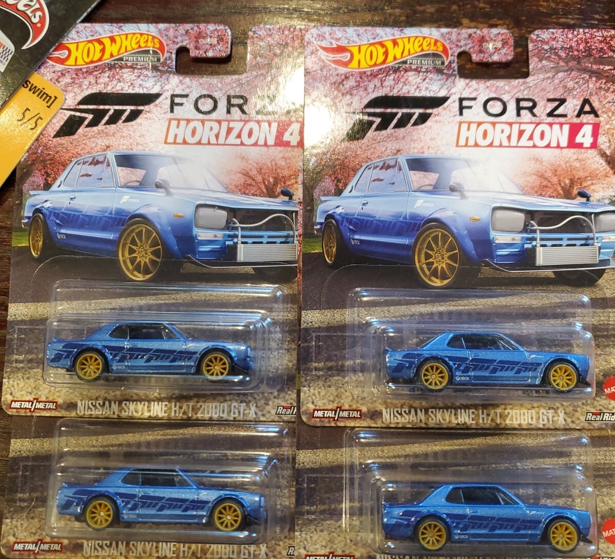 Lot of Hot Wheels 2021 Real Rider Forza Horizon Nissan Skyline - Main Image