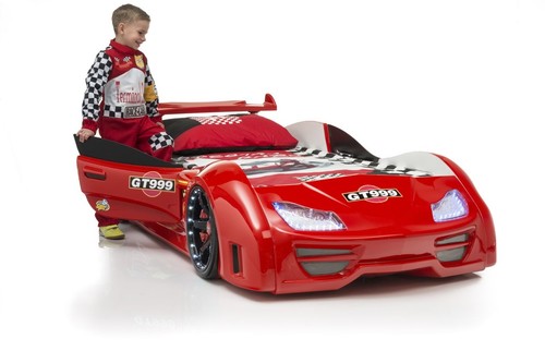 Autobett GT999 Rot Vollausstattung mit Türen Sound LED - Kinderbett Jugendbett - Bild 5 von 12