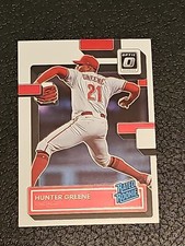  Hunter Greene RATED ROOKIE 2022 Donruss Optic Baseball - #160 - Reds RC