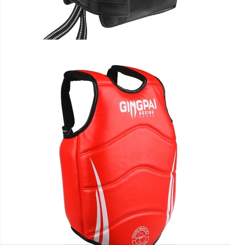 Chest Guard Boxing MMA Kickboxing Body Vest Protector Martial Art WTF Reversible - Picture 18 of 25