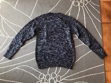 Clayton maglia manica lunga uomo blu long sleeve shirt in tessuto acrilico NUOVA