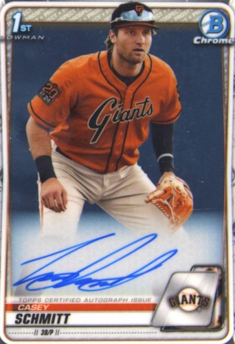 Bowman Chrome 1st Casey Saucke White Sox Auto and 1st Bowman 
