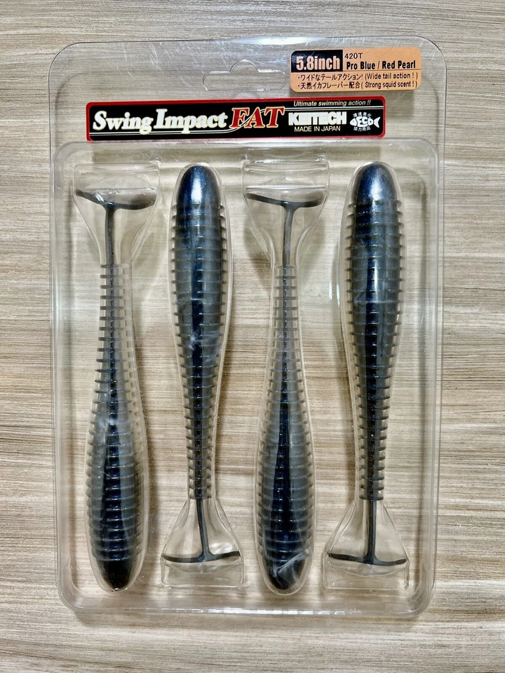 Keitech Swing Impact FAT Swimbaits, Bass Fishing, Brand New! Free Shipping! NWT! - Image 4 of 4
