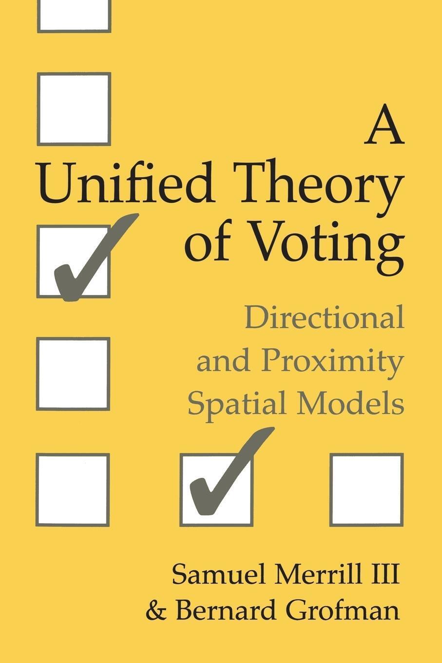 Thumbnail - Samuel Iii Merrill (u. A.) | A Unified Theory Of Voting | Taschenbuch