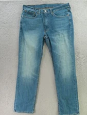 Levis 514 Jeans Mens 34x31 Blue Classic Straight Red Tab Denim Cotton