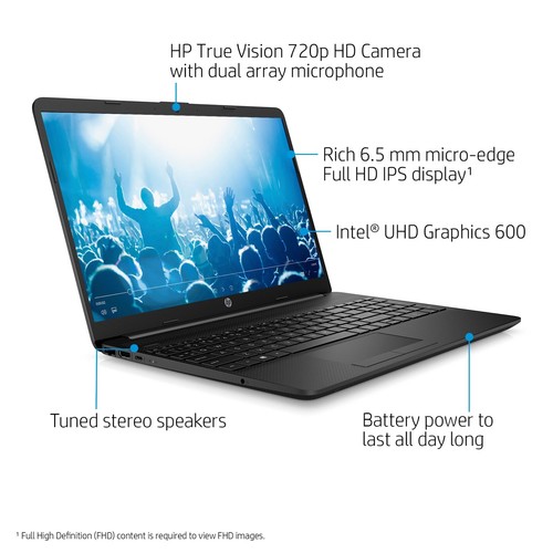 2022 HP 15.6" FHD Laptop Intel Celeron N4020, Up to 2.8GHz,16GB RAM &1TB SSD - Picture 2 of 7