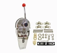 Single lever marine engine Remote control box Top mounting zinc Alloy Chromet