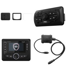 Wet Sounds WS-ZX-MC-20 3-Zone Marine Stereo w/ Bluetooth, AM/FM/WB, SiriusXM ...