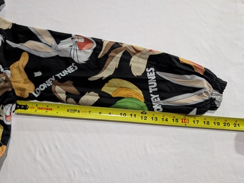Members Only LOONEY TUNES Jacket Kids Size 18 Black Mesh Lining Windbreaker Coat - Picture 7 of 13