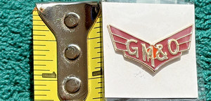 Gulf Mobile & Ohio Railway 1" Pin GM&O Railroad Alabama Kansas City Missouri RR
