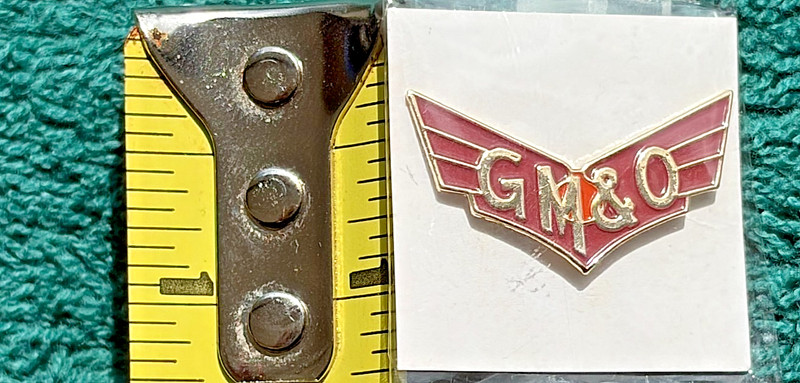 Gulf Mobile & Ohio Railway 1" Pin GM&O Railroad Alabama Kansas City Missouri RR