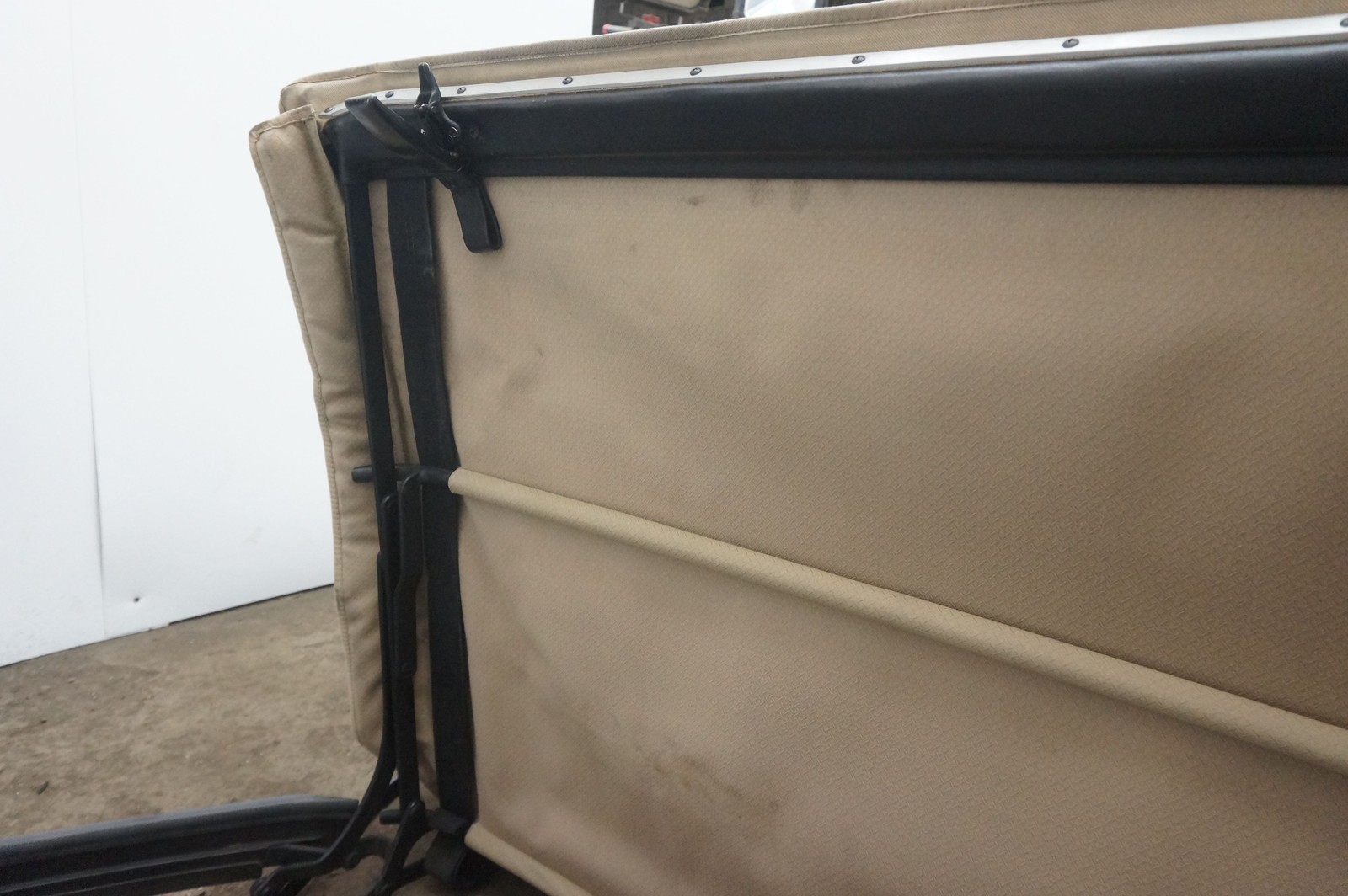 Tan Convertible Roof Soft Top Window W/ Brackets Ferrari Mondial Cabriolet 1985