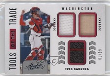 2020 Panini Absolute Tools of the Trade 3 Swatch 61/99 Tres Barrera #TT3-TB 0x7c