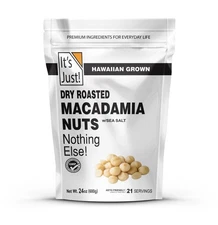 It's Just-Macadamia Nuts (1.5lbs), Small Batch Dry Roasted in USA, Lightly