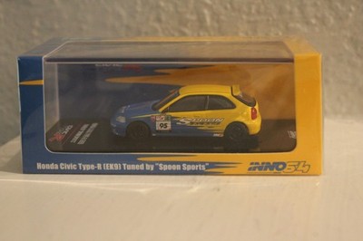 ミニカー Inno64 1/64 Spoon Honda Civic TypeR EK9 Inno64 1:64 Honda Civic Type-R EK9 Tuned by 