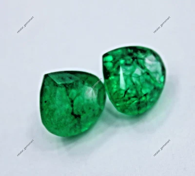 9 Ct Natural Certified Emerald Pear Shape Green Colombian Loose Gemstone - Image 1 of 4