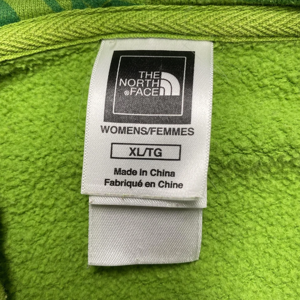 Sudadera con Capucha The North Face Para Mujer XL Verde Floral Cremallera Completa Sudadera con Capucha Tropical Foto 4 de 4