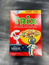 GENERAL MILLS Trix Fantastic Four H.E.R.B.I.E KROGER Exclusive Giant Size Cereal